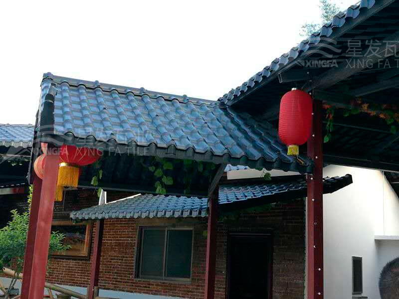 園林建筑搭建樹脂瓦涼亭，將景觀與藝術融合，別具一格！